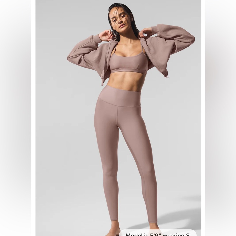 AS IS • Alo 7/8 High Waist Airlift Legging • Taupe • Sz XS